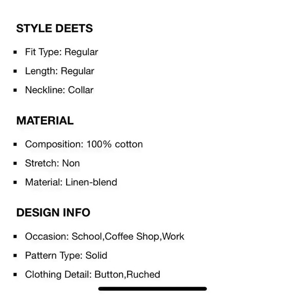 Cider Western Outfits Linen-Blend Crop blouse - Picture 5 of 6